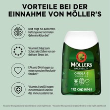 Möller's Omega 3 Balık Yağı Epa, Dha, D ve E Vitaminleri -112 Kapsül