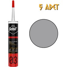 Selsil Genel Amaçlı Silikon Alüminyum 322 Gr. - 5 Adet