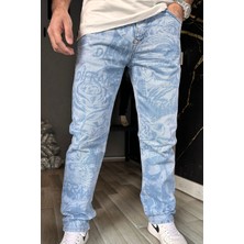 Kaizer Denim Mixxed Patern Baggy Jeans
