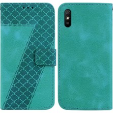 YH Mall Xiaomi Redmi 9A Kart Yuvası Fonksiyonu Için Telefon Kılıfı Kabartmalı Desen Cüzdan (Yurt Dışından)