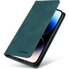 YH Mall Iphone 15 Için Kılıf Pro Max Koruyucu Pu Deri Manyetik Folio Cüzdan (Yurt Dışından)