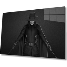 Miraax Siyah Beyaz Insan Fotoğrafları Joker Cam Tablo  Joker