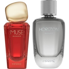 Imprimé Muse Kadın Parfümü 50 ml + Imprimé Horizon Erkek Parfümü 100 ml 2'li Parfüm Seti