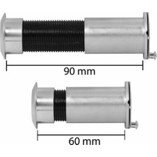 Sözer Orman Std Kapaklı Kapı Dürbünü Çelik Kapı 60-90 mm Ayarlanabilir Dürbün