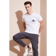 Buratti Bisiklet Yaka  Pamuk Slim Fit T Shirt Erkek T Shirt 541THERE