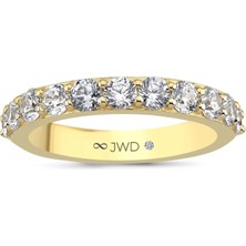 JWD Diamond 3.70 gr 14 K Jwd Altın Yarım Tur Yüzük