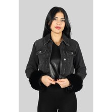 Liu Jo Kadın Marka Logolu Günlük Kullanım Siyah Ceket UF3078D4488-88257