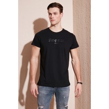 Buratti Pamuklu Slim Fit Bisiklet Yaka T Shirt Erkek T Shirt 541PERSPECTIVE