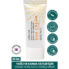 Lebelage Yağlı Ciltler Için Yüksek Koruyucu Güneş Kremi No Sebum Sun Cream 30 ml 8809317114521