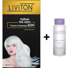 Liviton Professional Universal Yoğun Toz Açıcı Set 20 gr Toz Açıcı + 50 ml Oksidan