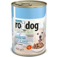 Rodog Kuzu Etli Yavru Parça Etli Köpek Konservesi 400 gr x 24 Adet