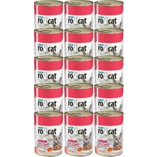 ROCAT Kuzu Etli Yetişkin Kedi Konservesi 400 gr x 15 Adet