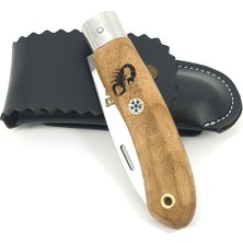 SürLaz Kamp Bıçağı Outdoor Çakı Bıçak Kılıflı Cep Çakısı Özel Işlemeli