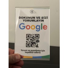 Aktap Nfc Google Yorum Standı.nfc ve  Qr Aynı Karta