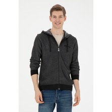 U.S. Polo Assn. Erkek Antrasit Melanj Triko Hırka 50271075-VR081