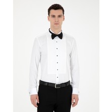 Pierre Cardin Erkek Beyaz Slim Fit Smokin Gömlek 50256425-VR013