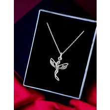 Alâ Silver Jewellery Melek Işleme Tasarım 925 Ayar Gümüş Kolye