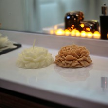 Miss Lina 2'li Şakayik Çiçeği Renkli Mum Kokulu Dekoratif Sevgililer Günü Hediye