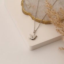 Nox Jewelry 925 Ayar Gümüş Uçan Kuş Kolye