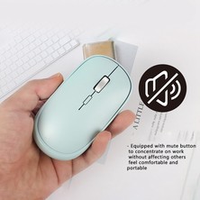 Decisive Bilgisayar Faresi, Ergonomik Üç Hızlı Serbestçe Ayarlanabilir Bluetooth 4.0+2.4g Çift Modlu Ev Faresi(Siyah) (Yurt Dışından)