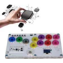 Decisive RP2040 Joystick Dövüş Klavyesi 6 Tekken Oyunu Için Joystick Için Kaplı Punk (Yurt Dışından)