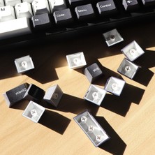 Decisive Abd Için Siyah Beyaz Pbt Boya Subbed Klavye Tuş Kiraz Profil Keycaps Qwertz Azerty Mx Klavye Anahtar Kapağı (Yurt Dışından)