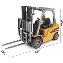 Decisive 1/50 Ölçekli Forklift Kamyon Oyuncaklar, Yüksek Detay Metal Inşaat Araçları Model Oyuncak Doğum Günü Çocuklar (Yurt Dışından)