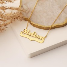 Nox Jewelry 925 Ayar Gümüş Kalp Detaylı Kişiye Özel Isim Kolye