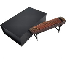 Decisive Mini Guzheng Retro Simülasyon Müzik Aleti 1:12 Minyatür Süsler Modeli Peyzaj El Sanatları (Yurt Dışından)