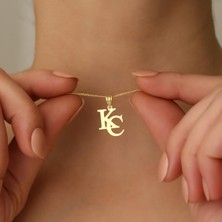Nox Jewelry 925 Ayar Gümüş Iki Harf Kolye