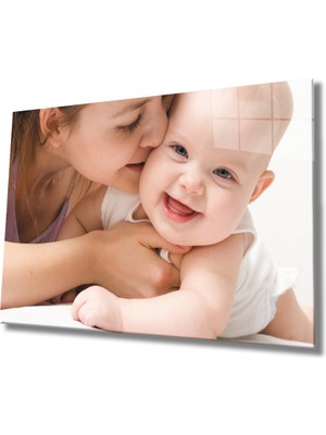 Miraax Kadınlar Anne Bebek Cam Tablo Women Mother Baby