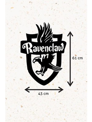 ioadesign Ahşap Duvar Dekoru Tablo - Harry Potter - Ravenclaw Arması Amblemi