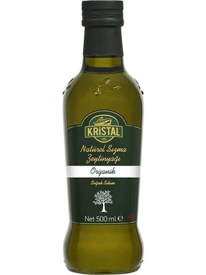 Kristal Organik Natürel Sızma Zeytinyağı 500 ml Cam Şişe