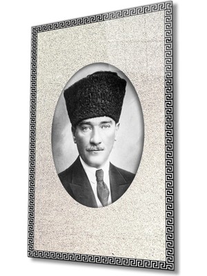 Miraax Çerçeveli Atatürk Cam Tablo