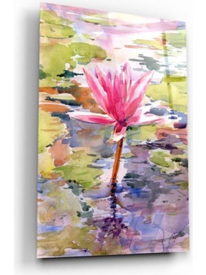 Miraax Çiçek Cam Tablo