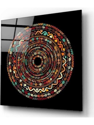 Miraax Etnik Desenler Cam Tablo