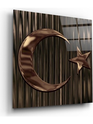 Miraax Bayrak Cam Tablo 60X60