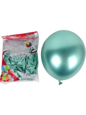 Chihiro586 - 9278 50 Adet 10 Inç Metalik Lateks Balonlar Kalın Krom Parlak Metal Inci Balon Globos Parti Dekoru Için - Yeşil (Yurt Dışından)