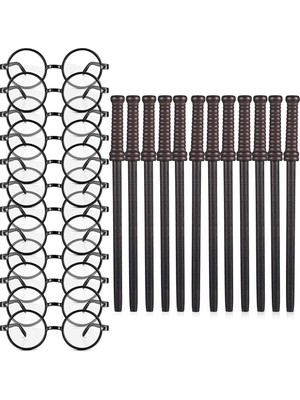 Chihiro586 - 9278 24 Adet Değnek Kalemler ve Gözlük Sihirbazı Parti Iyilik, Sihirbazı Parti Malzemeleri Genç Erkek Çocuklar Için Tema Doğum Günü Malzemeleri (Yurt Dışından)