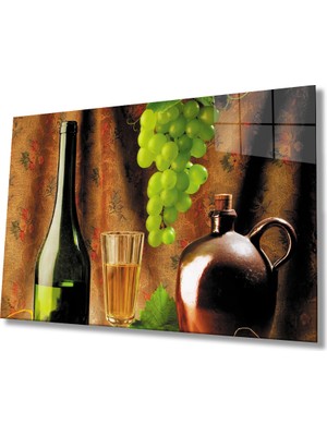 Miraax Üzüm Şarap Natürmort Mutfak