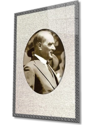 Miraax Çerçeveli Atatürk Cam Tablo