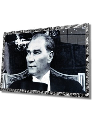 Miraax Atatürk Cam Tablo