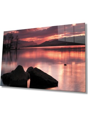 Miraax Gün Batımı Cam Tablo