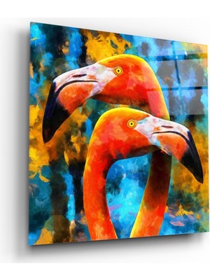 Miraax Flamingolar Cam Tablo