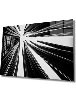 Miraax Geometrik Mimari Cam Tablo