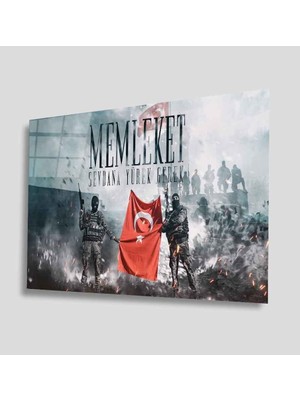 Miraax Türklük Cam Tablo