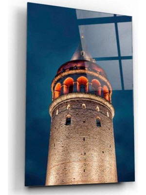 Miraax Galata Kulesi Cam Tablo