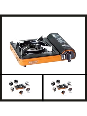 Uyguna-Yakala CK-505 Turuncu Orcamp Tekli Portatik OCAK-YKT.161