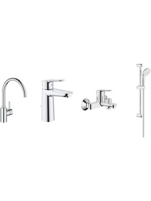 Grohe Bauedge Batarya 4'lü Set - 23758SET