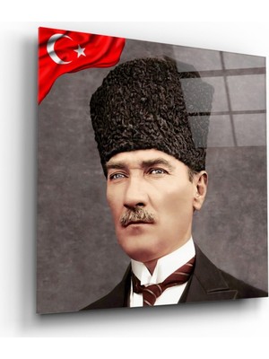 Miraax Atatürk Cam Tablo